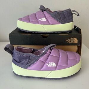 The North Face Thermobal Traction Mules II Youth 13 Lupin/Limecream New In Box